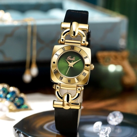 Orologio Al Quarzo Quadrato Retrò Da Donna Numeri Romani Cinturino In Ecopelle Elegante Impermeabile Analogico