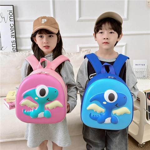 Kids Backpack 3D Dinosaur Cartoon School Bag Toddler Preschool Lightweight Waterproof Hard Shell Large Capacity Boys Girls