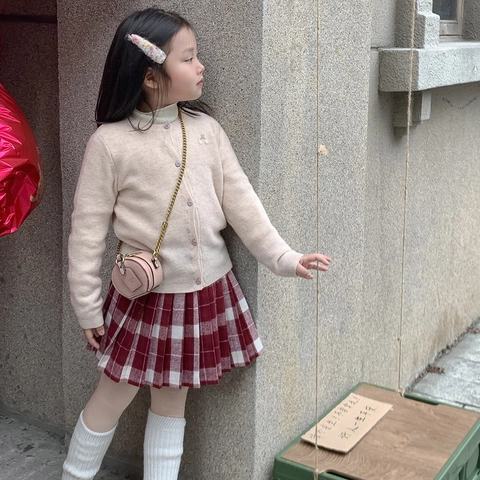 Mini Borsa A Tracolla Rotonda Pelle PU Motivo Litchi Catena Metallica Accessorio Di Moda Per Bambini Ragazzi Ragazze