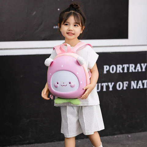Zaino Per Bambini Cartone Animato Coniglio Pesca Forma EVA Guscio Rigido Leggero Borsa Da Scuola Per Asilo Ragazzi Ragazze