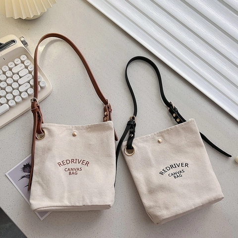 Kids Shoulder Crossbody Bag Canvas Letter Print Adjustable PU Strap Preppy Style Boys Girls Casual Accessory