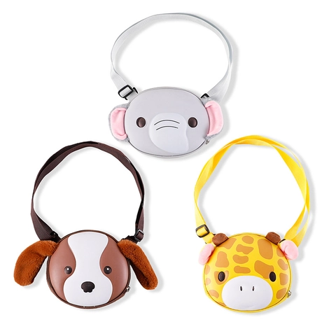 Borsa Tracolla Bambini Tessuto Oxford PU Peluche Cartone Animato Animale Elefante Cane Cervo Motivo Casual Carino Bimbo