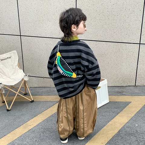 Borsa Pettorale In Tela Per Bambini Colori A Contrasto Moda Tracolla Regolabile Marsupio Casual Per Ragazzi Ragazze