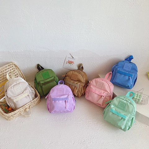 Kids Backpack Nylon Lightweight Waterproof Mini School Bag For Preschool Toddler Boys Girls Fashionable Casual Travel