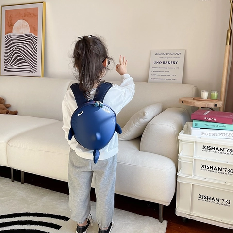 Zaino Squalo Cartone Animato Per Bambini Forma Balena Stereoscopica Guscio Rigido ABS EVA Cartella Per Asilo Ragazzi Ragazze
