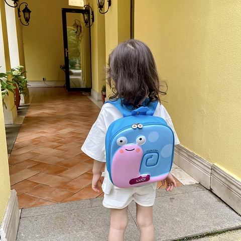 Kids Cartoon Animal Backpack Waterproof PVC EVA Hard Shell 3D Relief School Kindergarten Travel Cute Toddler Bag