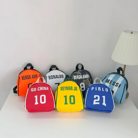 Kinder Mini Sport Rugzak Canvas Waterdichte Schooltas Voor Peuters Jongens Meisjes Sportieve Letterprint