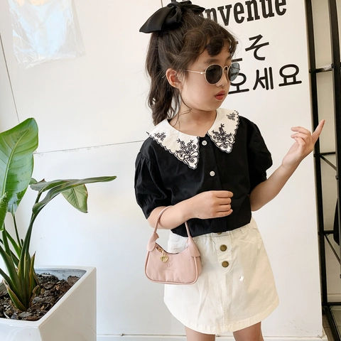 Kids Mini Handbag PU Leather Half Moon Underarm Bag With Heart Pendant Trendy Fashion Shoulder Purse For Girls
