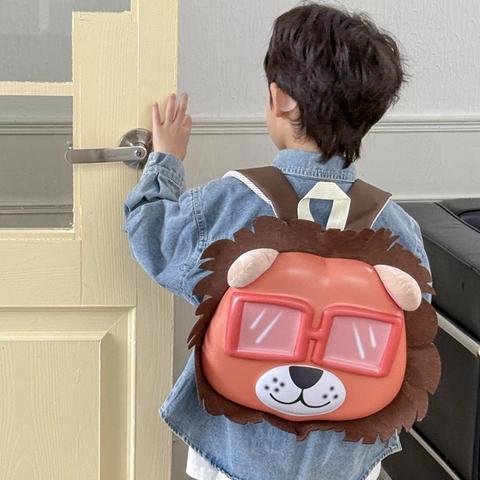 Zaino Per Bambini 3D Cartone Animato Leone Elefante Guscio Rigido EVA Tessuto Oxford Traspirante Leggero Per Asilo