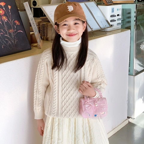 Bolso De Hombro Mini Para Niña Dulce Princesa Encaje Malla Lazo Grande Perla Artificial Estrella De Mar Decoración Asa De Cuentas Cadena Metal
