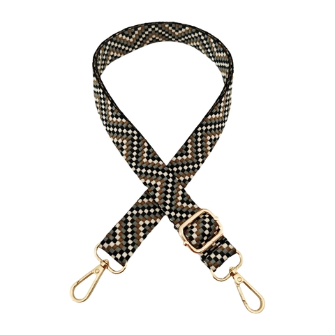 Multicolor Wave Pattern Polyester Bag Strap Adjustable Replacement Shoulder Crossbody Belt For Women Handbag Accessories