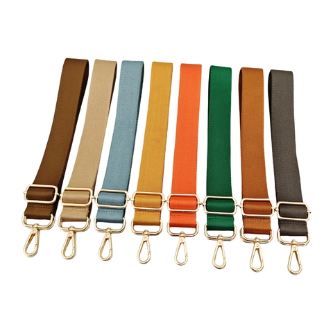 Verstellbarer Polyester Taschengurt Für Damen Geweiteter Schulter Crossbody Ersatzgurt Mit Legierung Metallschnallen Einfarbig