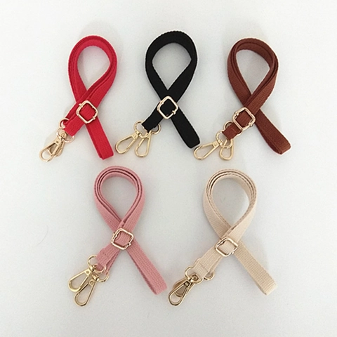 Tracolla di Ricambio per Borsa Donna alla Moda in Fettuccia di Cotone Regolabile Cinghia per Borsa a Tracolla Singola Colore Solido Accessorio per Borsetta