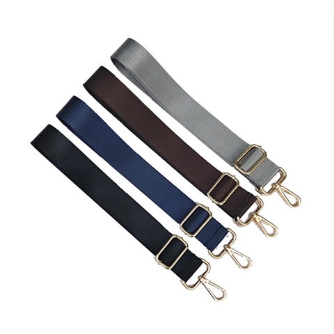 Bandoulière de Sac en Nylon Ajustable Largeur 3.8cm Tissage Haute Densité Remplacement pour Sacs à Main Bandoulière Accessoire Unisexe