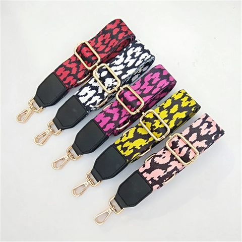 Tracolla Regolabile Larga con Stampa Leopardata Ricambio per Borse a Tracolla Accessori Moda Donna Cinghia in Poliestere