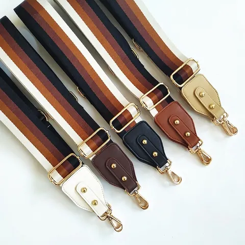 Breiter Gestreifter Taschengurt Ersatz Verstellbarer Crossbody Schultergurt Für Handtaschen Dickes Gurtband Modezubehör Damen