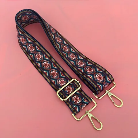 Tracolla Per Borsa Di Ricambio Etnica Larga Regolabile Cintura Per Borsa Bohemienne Geometrica Floreale Cielo Stellato Tela