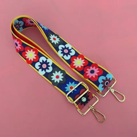 Universal Wide Replacement Shoulder Strap For Handbags Adjustable Ethnic Style Polyester Crossbody Bag Strap Fashion Belt