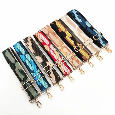 Verstellbarer Breiter Schultergurt Ersatz Für Handtaschen Vintage Strickmuster Umhängetasche Gürtel Mit Gold Metallclips Zubehör