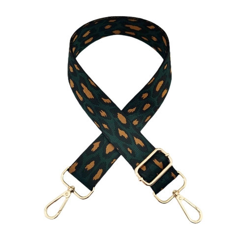 Correa de Bolso Ajustable Con Estampado de Leopardo Correa de Hombro de Repuesto Ancha Nylon Jacquard Ancho 3,8 cm