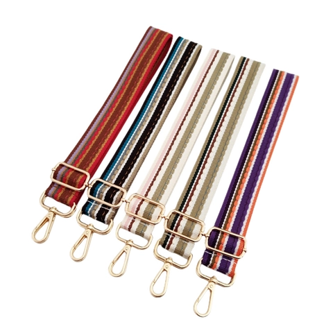 Correa de Bolso de Poliéster a Rayas Estilo Étnico Retro Cinturón de Hombro Ancho Ajustable Repuesto Para Bolsos Bandolera Accesorios
