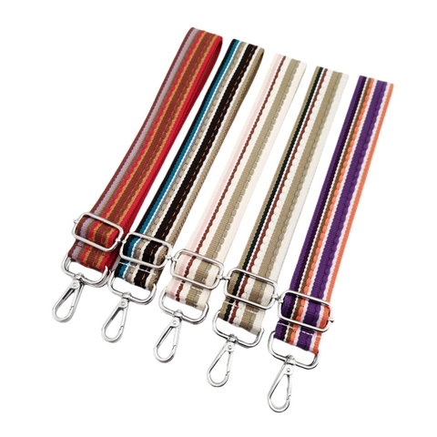 Correa de Bolso de Poliéster a Rayas Estilo Étnico Retro Cinturón de Hombro Ancho Ajustable Repuesto Para Bolsos Bandolera Accesorios