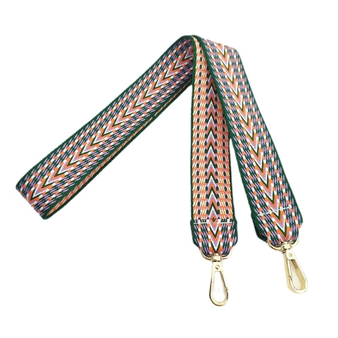 Tracolla per Borsa in Tessuto Jacquard Stile Etnico Tracolla di Ricambio in Cotone Ispessito per Donna Borsa a Tracolla Sottoascellare