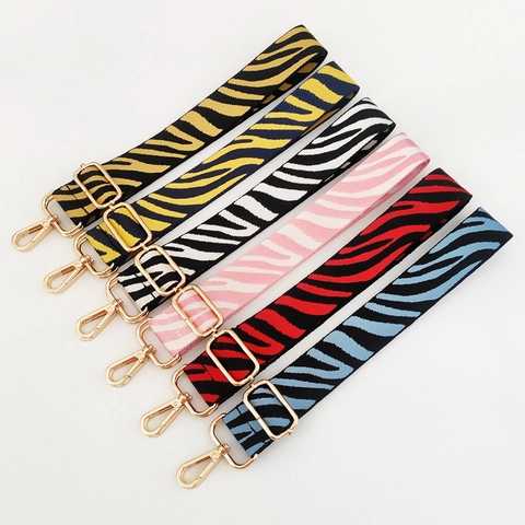 Tracolla per Borsa Sostitutiva Regolabile Larga Stampa Animalier Zebra Tracolla in Nylon per Borse a Mano Tracolle