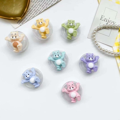 Handyhalterung Cartoon Bär Transparent Ausziehbarer Sockel Faltbarer Ringständer Für Smartphone Kawaii Zubehör