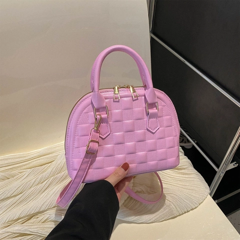 Elegante Borsa a Tracolla a Conchiglia Trapuntata da Donna in Pelle PU Borsa a Mano Alla Moda Con Tracolla Regolabile