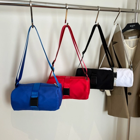 Borsa A Tracolla Da Donna In Tessuto Oxford Borsa A Barile Casual Da Viaggio Con Fibbia E Tracolla Regolabile