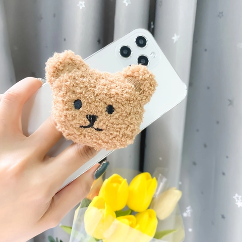 Plüsch Bär Handyhalterung Ausziehbarer Ständer Cartoon Tier Universelle Handy Sockel Halterung Süßes Accessoire