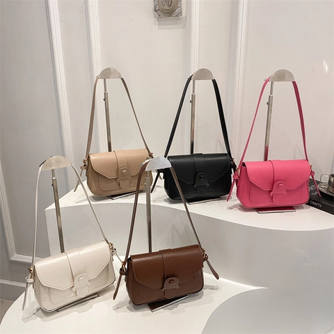 Borsa Quadrata Piccola in Pelle PU Minimalista alla Moda per Donna Borsa a Tracolla Versatile Borsa a Mano Chic Casual Tinta Unita