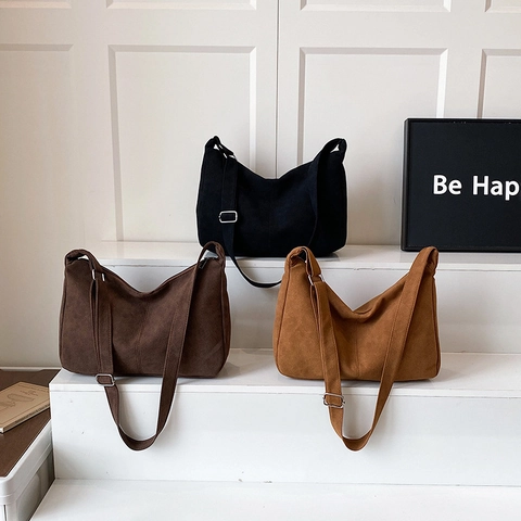Bolso Hobo Grande Para Mujer Cuero PU Mate Bolso De Hombro Minimalista Con Correa Ajustable Para Diario