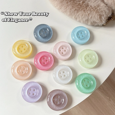 Supporto Telefono Pop Socket Bottone Perla Artificial Glitterata Impugnatura Espandibile Resina Semplice Lucido Supporto Smartphone Estetico