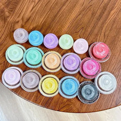 Magnetische Handy Airbag Halterung Donut Form Harz Glitzer Magsafe Kompatibel Mit Kunstperlen Koreanischen Ins Stil Ringhalter