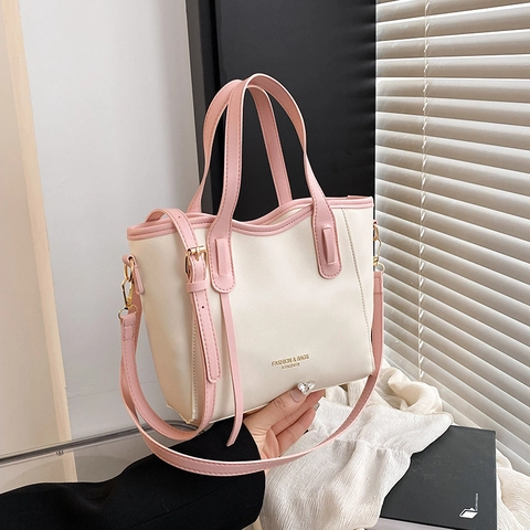 Sac Seau En Cuir PU Pour Femmes Sac À Main Fourre-Tout Vintage Français Avec Bandoulière Réglable Pour Le Quotidien
