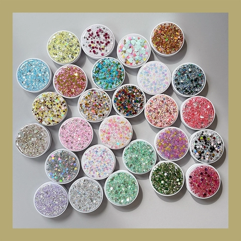 Sparkling Round Phone Grip Stand Foldable Expanding Adhesive Sequin Sparkling Mobile Socket Desktop Decorative Accessory