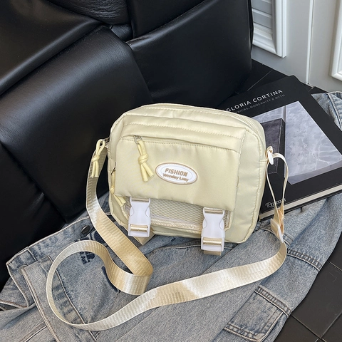 Mode Nylon Crossbody Tas Minimalistische Stedelijke Casual Student Schoudertas Functionele Meerdere Zakken Voor Reizen Uitstapje