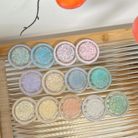 Supporto Magnetico Per Telefono Rotondo Plastica Glitter Perla Artificial Finta Supporto Scrivania Universale Accessorio Macaron
