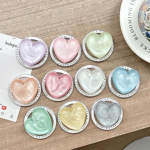 Supporto Per Telefono Cuore Magnetico Glitter Plastica Pieghevole Supporto Da Tavolo Stile Ins Coreano Carino Per Donne