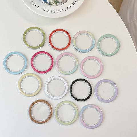 Base De Succion Magnétique Ronde Transparente Plastique Compatible Avec Support De Téléphone Magnétique Accessoire Minimaliste