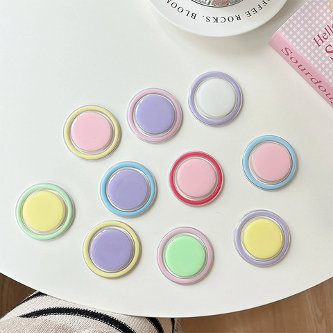 Supporto Magnetico Rotondo Per Telefono Griptok Pieghevole Telescopico Acrilico Plastica Base Supporto Scrivania Estetico Colorato