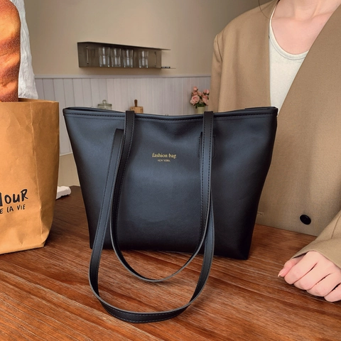 Borsa Tote Donna Grande Capacità Pelle PU Stampa Moda Borsa Spalla Vintage Casual Pendolare