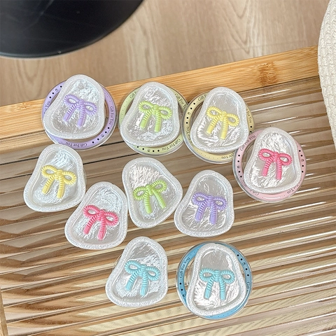 Magnetischer Handyhalter Faltbarer Pop Socket Harz Schleife MagSafe Kompatibel Schreibtisch Griffständer Für Mädchen