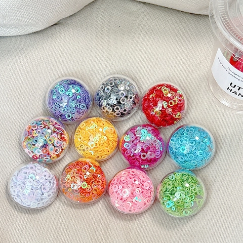 Supporto Per Telefono Rotondo Griptok Plastica Trasparente Paillettes Colorate Shaker Impugnatura Pieghevole Stabile