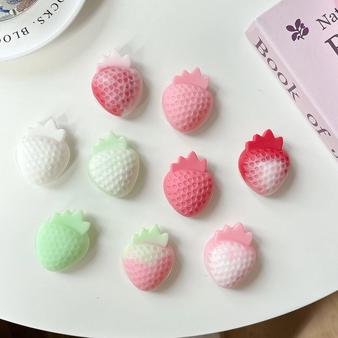 Supporto Telefono Fragola 3D Forma Frutta Supporto Retrattile Resina Pieghevole Grip Tok Supporto Scrivania Carino Sfumato Stile Ins