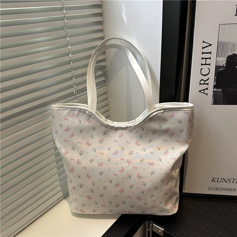 Große Damen Tote Bag PU Leder Mode Bedruckte Schultertasche Mit Magnetverschluss Für Den Alltag