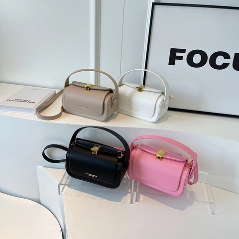 Dames Crossbody Tas Kunstleer Kleine Vierkante Handtas Met Handvat Gouden Schelp Sluiting Verstelbare Schouderriem Dagelijks