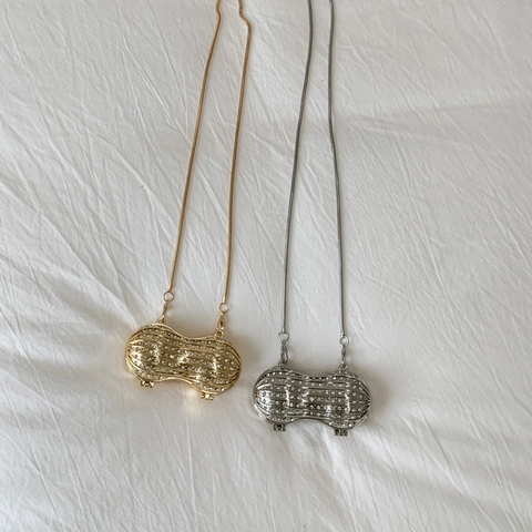 Erdnussförmige Mini Abendtasche Strassbesetzte Metalllegierung Luxus Umhängetasche Clutch Für Frauen Party